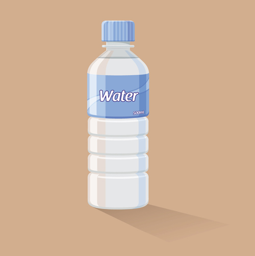 Vector water bottle template material 01 water template bottle   