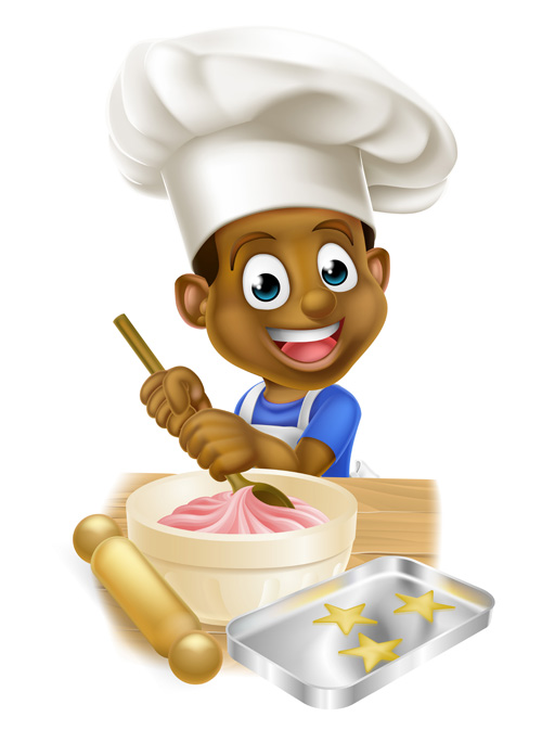 Chef boy kid vector material material kid chef boy   