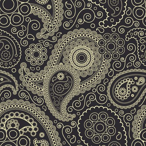 Set of ornate Paisley Seamless Pattern vector 04 seamless pattern vector pattern paisley ornate   