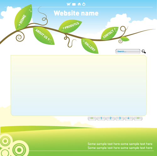 Ecologic with green design background vector 03 green ecologic   