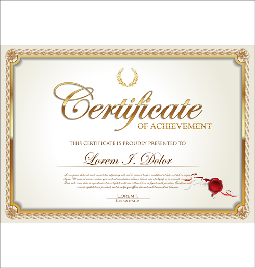 Exquisite certificate frames with template vector 02 template vector template frames exquisite certificate   