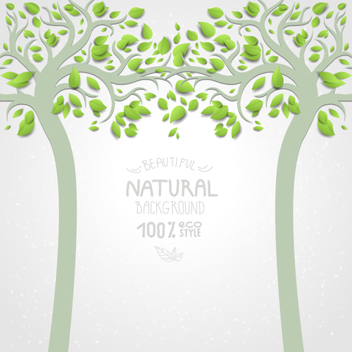 Eco natural style tree backgrounds vector 02 tree natural style natural backgrounds background   