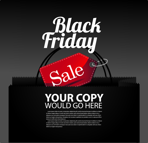 Vector set of sale black friday backgrounds 06 sale friday black backgrounds background   