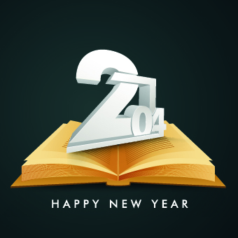 2014 New Year Text design background vector 01 new year new background vector background 2014   