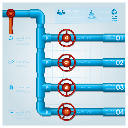 Creative ecology water infographics vector 07 infographics infographic graphics ecology creative   