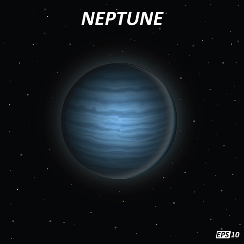 Neptune art background vector Neptune background   