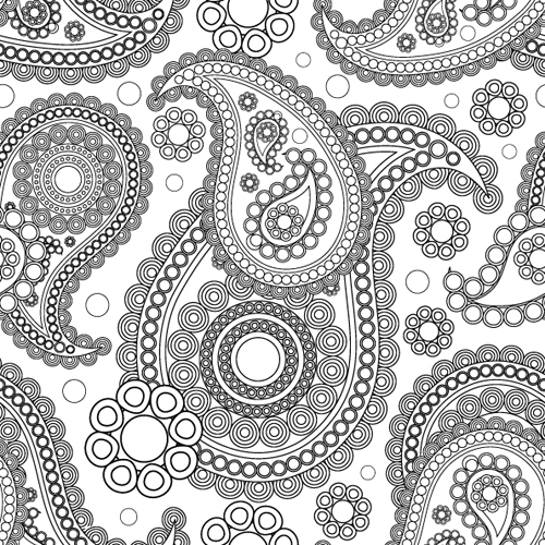 Set of ornate Paisley Seamless Pattern vector 03 seamless pattern vector pattern paisley ornate   