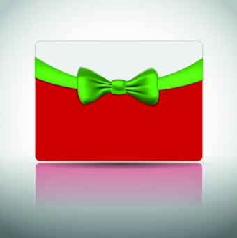 Ribbon Christmas card vector 01 ribbon christmas card vector card   