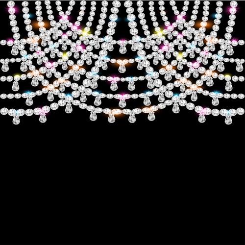 pearl and diamonds Jewelry background vector pearl jewelry diamonds background   