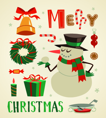 2014 Christmas cute ornaments elements vector 03 ornaments ornament elements element cute christmas 2014   