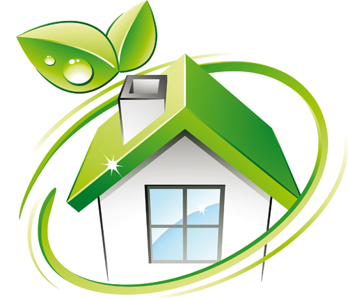 Set of Green Eco House vector 01 house green eco   