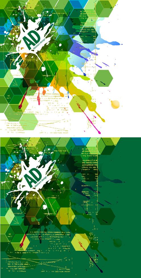 sense science and technology background vector art ink marks ink honeycomb hexagonal background ad a sense of science and technology   