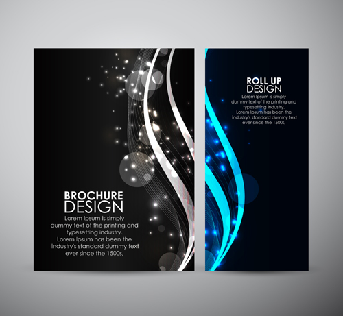 Bright brochure cover abstract design vector 03 cover brochure abstract design abstract   