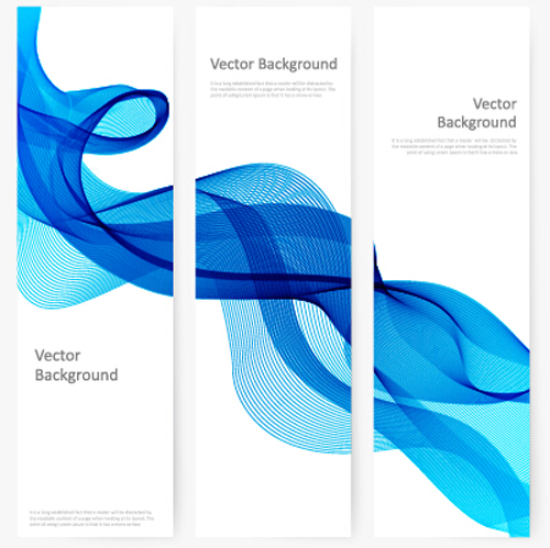 Smoke with wavy abstract banners set 11 wavy smoke banners abstract   