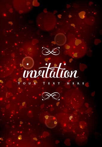 Colored halation invitations background vector 02 invitation halation colored background vector background   