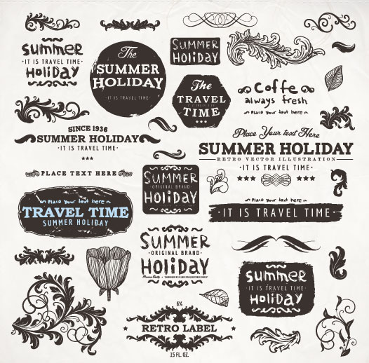Vintage elements labels and Borders vector 01 vintage labels label elements element borders   