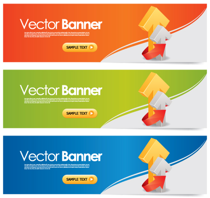 Elements of Colored banner design vector 02 elements element colored banner   