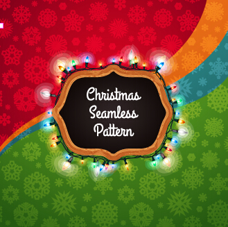 Christmas seamless pattern snowflake colored vector 02 snowflake seamless pattern colored christmas   