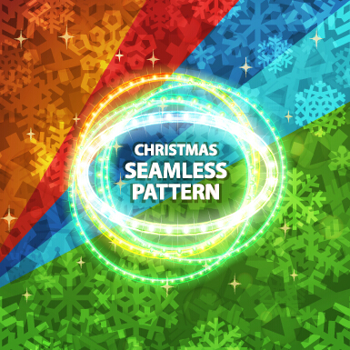 Christmas seamless pattern snowflake colored vector 01 snowflake seamless colored christmas   