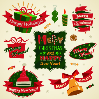 2014 Christmas cute ornaments elements vector 01 ornaments ornament elements element christmas 2014   