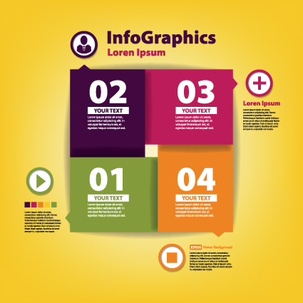 Numbered Infographic design vector 04 Numbered Infographic numbered number infographic creative   