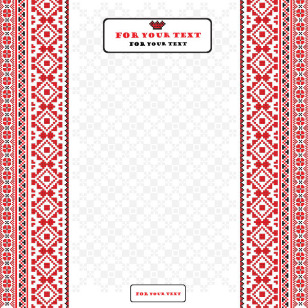 Ukraine Style Fabric ornaments vector graphics 04 Ukraine style ornaments ornament fabric   