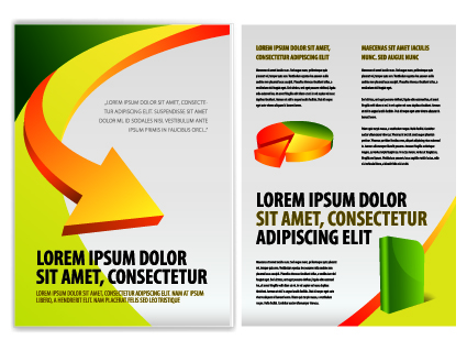 Cover of Business brochure and flyer vector 04 template flyer cover business brochure   