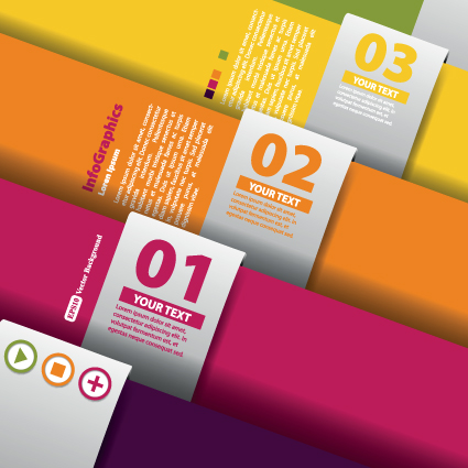 Numbered Infographic design vector 05 Numbered Infographic numbered number infographic creative   