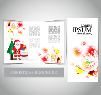 2015 Merry christmas brochure cover set vector 09 merry christmas cover christmas brochure 2015   