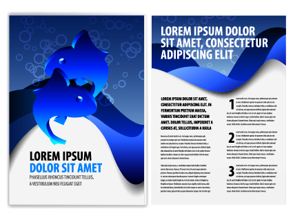 Cover of Business brochure and flyer vector 05 template flyer cover business brochure   