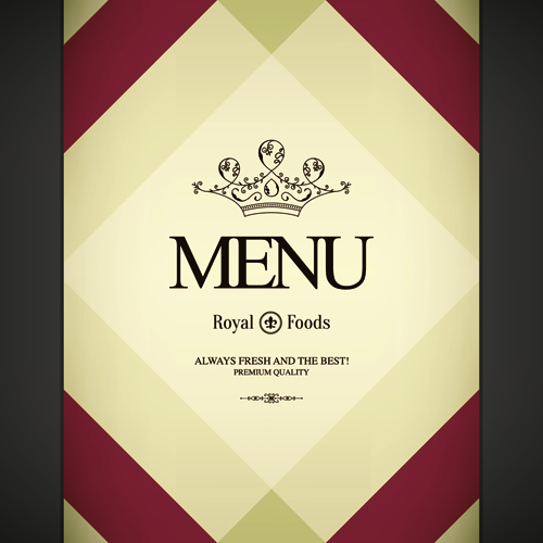 Restaurant royal food menu cover vector 01 royal restaurant menu food cover   