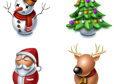 4 Christmas icons icons christmas 4   