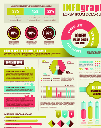 Business Infographic design elements vector material 03 material infographic elements element business   