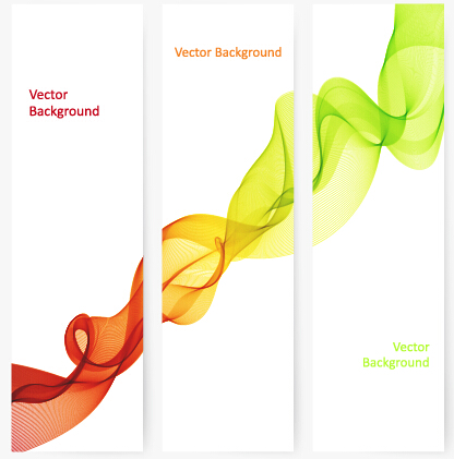 Smoke with wavy abstract banners set 10 wavy smoke banners abstract   