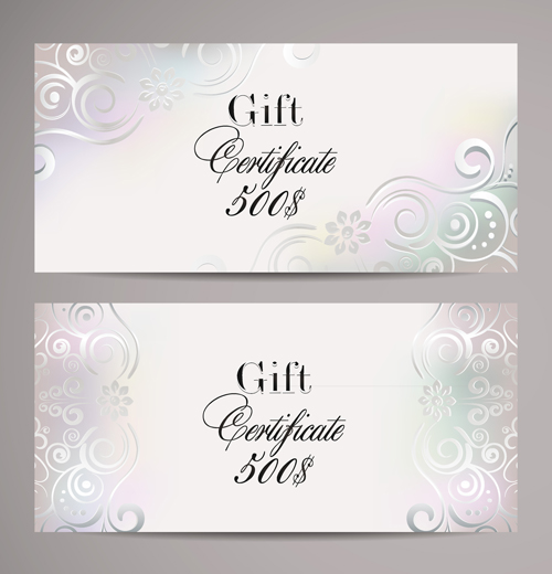 Ornate gift certificates template vectors 01 template ornate gift certificates certificate   