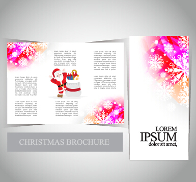 2015 Merry christmas brochure cover set vector 10 merry christmas cover christmas brochure 2015   