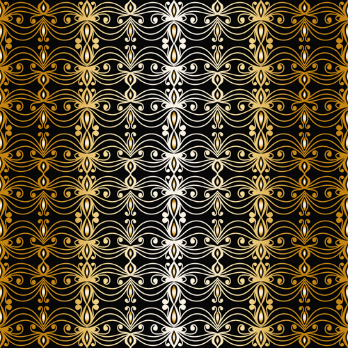 luxurious gold pattern seamless vector background 09 seamless pattern luxurious gold pattern background   