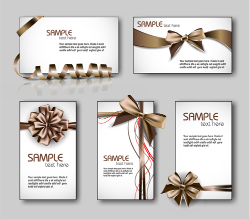 Shiny gifts cards creative vector set 02 shiny gifts creative cards   