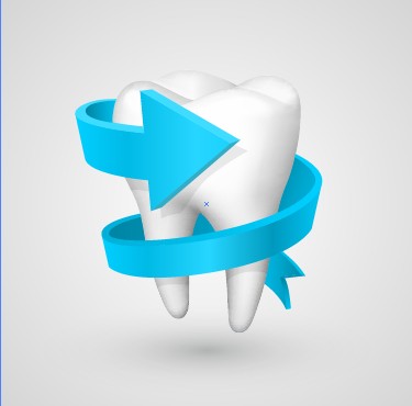 Tooth creative design vector material 02 vector material Tooth material creative   