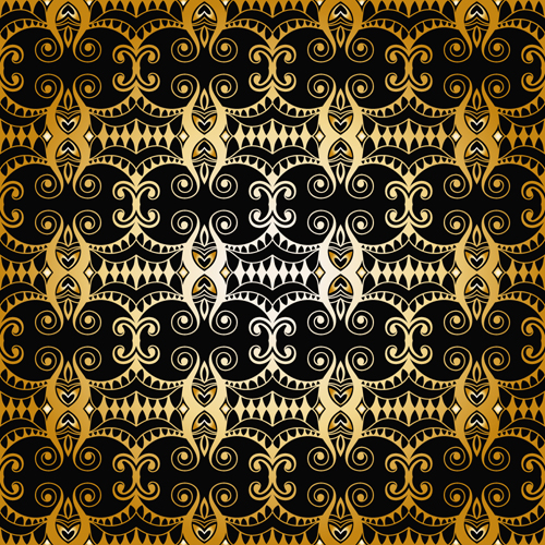 luxurious gold pattern seamless vector background 07 seamless pattern luxurious gold pattern background   