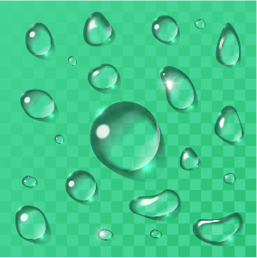 Transparent water drops illustration vector material 03 water drop water transparent material Drops   
