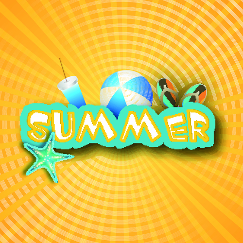 Vector Summer background art 04 summer background   