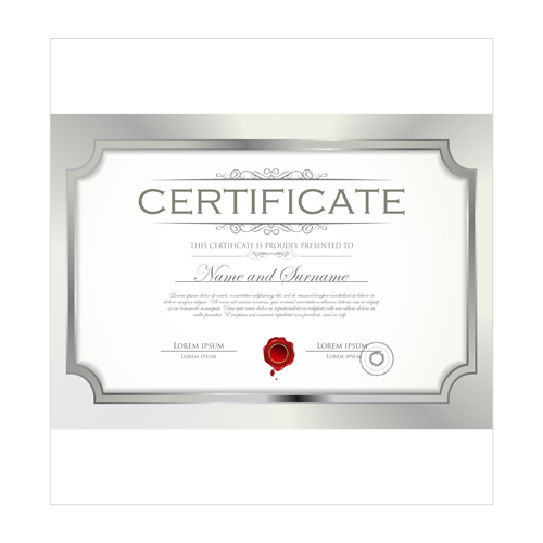 Best Certificate template design vector 04 certificate template certificate   