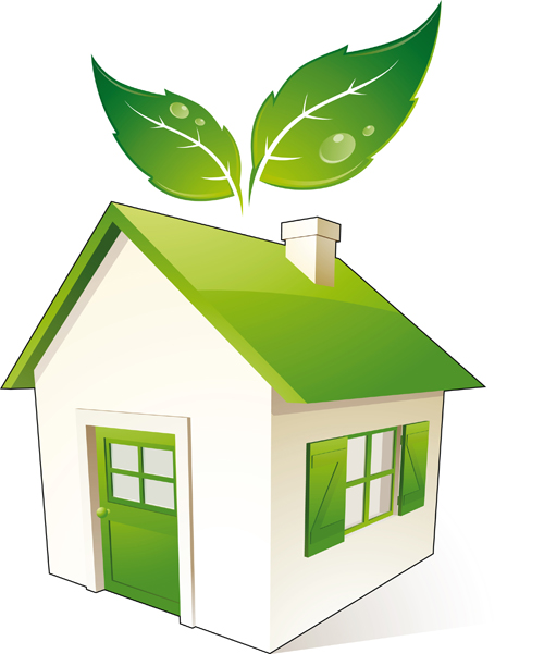 Set of Green Eco House vector 02 house green eco   
