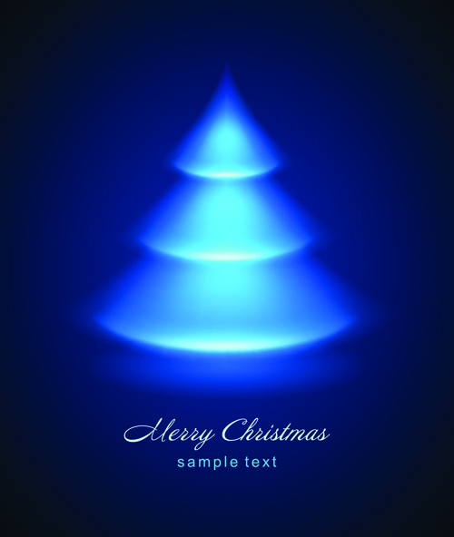 Blue Light Christmas Trees design vector 03 tree christmas trees christmas tree christmas blue light blue   