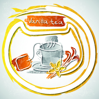 Different Fruit tea design vector 05 tea fruit different   