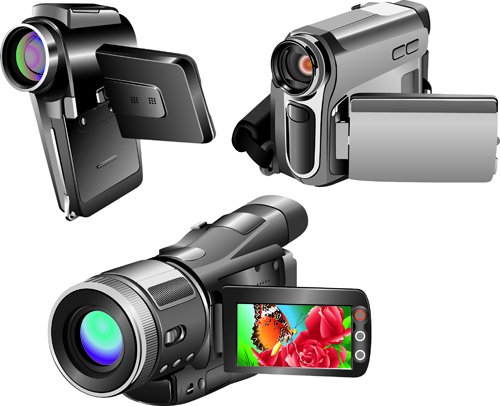 Different Camcorder design elements vector 01 elements element camcorder   