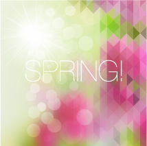 Spring colorful geometric shapes background 02 spring shapes geometric colorful background   