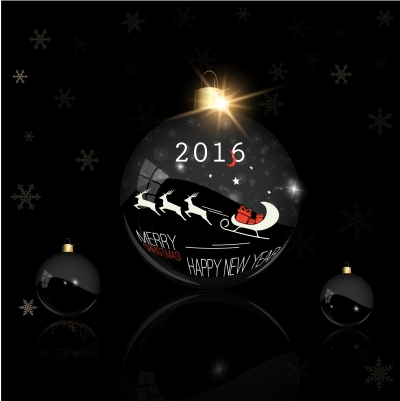 2016 christmas ball vector material christmas ball 2016   
