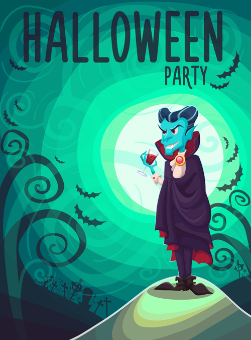 Halloween party poster design creative vector 05 poster design poster party halloween creative   